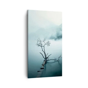 Cuadro sobre lienzo - Impresión de Imagen - Fuera del agua y de la niebla - 45x80 cm