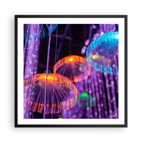 Póster en marco negro - Fuente luminosa - 60x60 cm