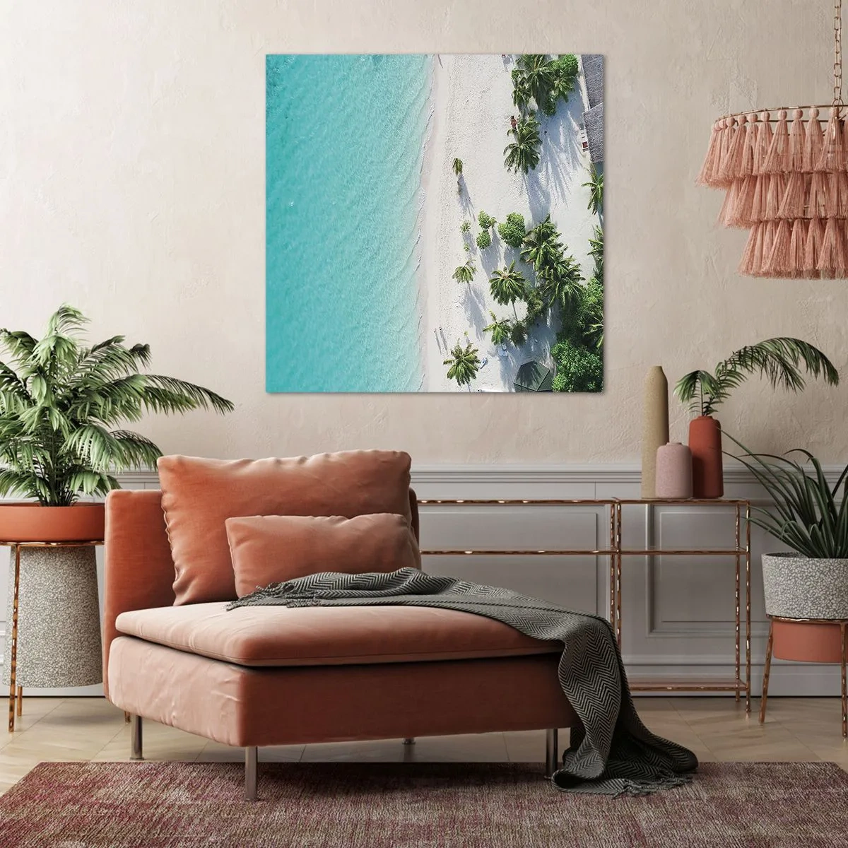 Cuadro sobre lienzo - Impresión de Imagen - Vacaciones en el paraíso - 30x30 cm