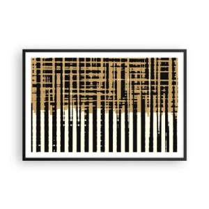 Póster en marco negro - Abstracción arquitectónica - 91x61 cm