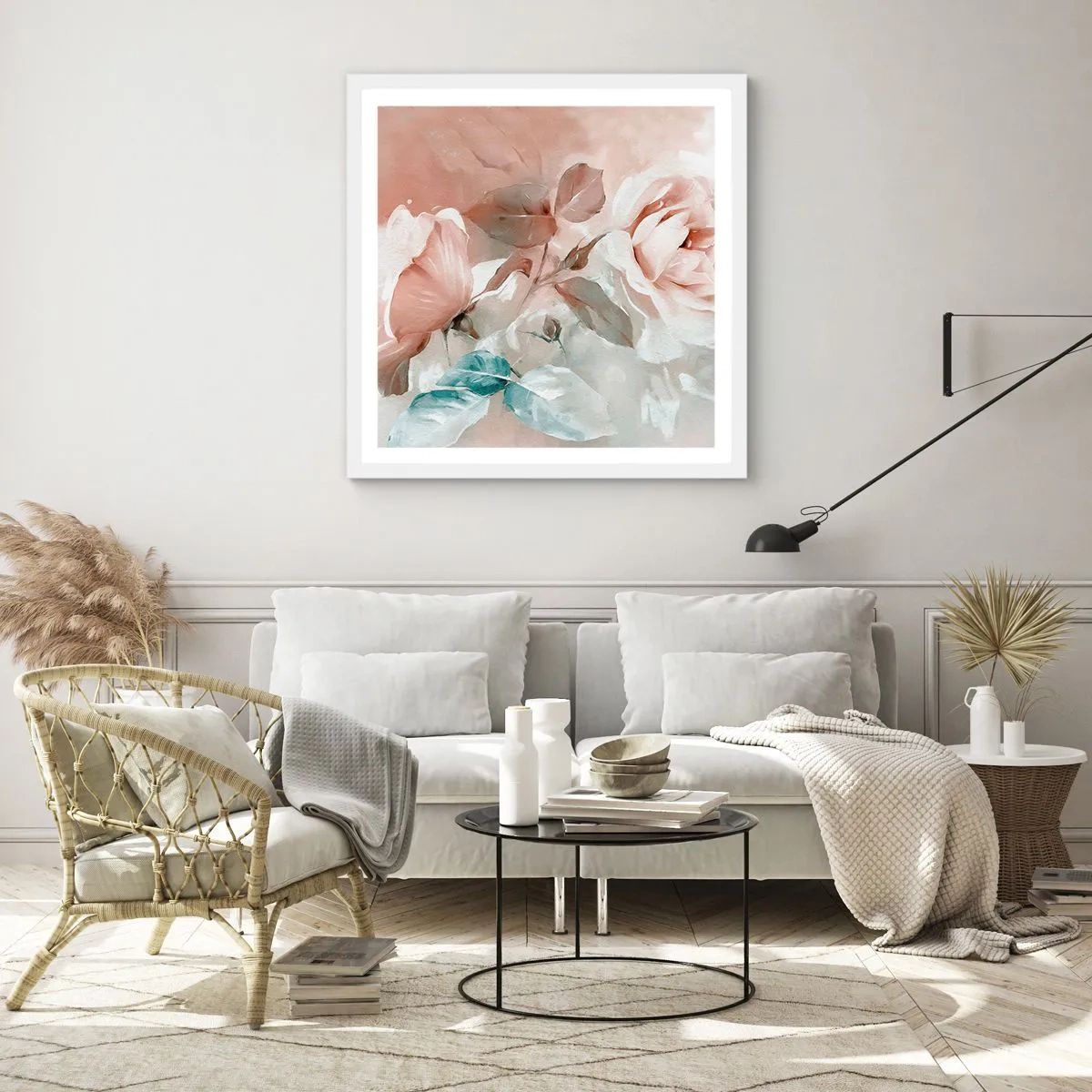 Póster en marco blanco - El espíritu del romanticismo - 50x50 cm