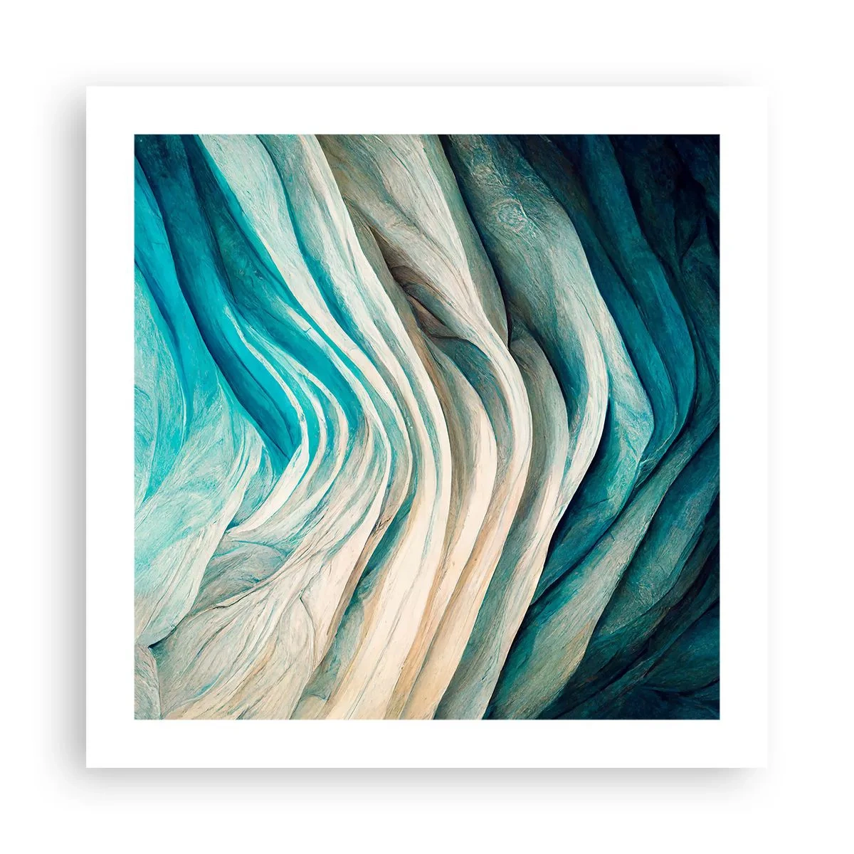 Póster - Azul insaciable - 50x50 cm