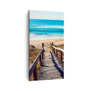 Cuadro sobre lienzo - Impresión de Imagen - ¡Corre! - 55x100 cm