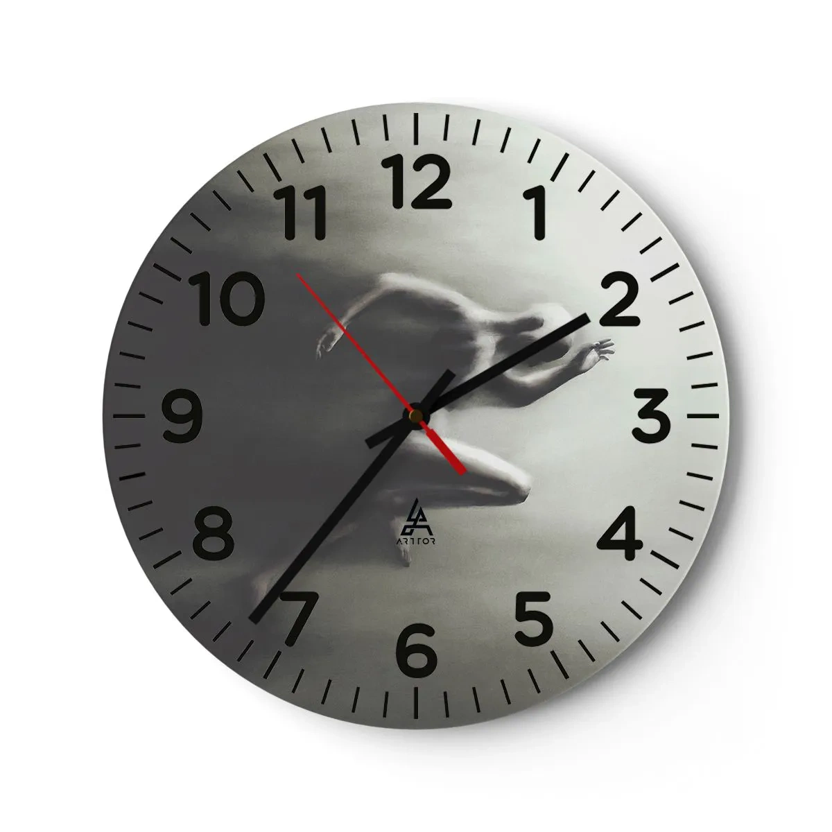 Reloj de pared - Reloj de vidrio - Imparable - 30x30 cm