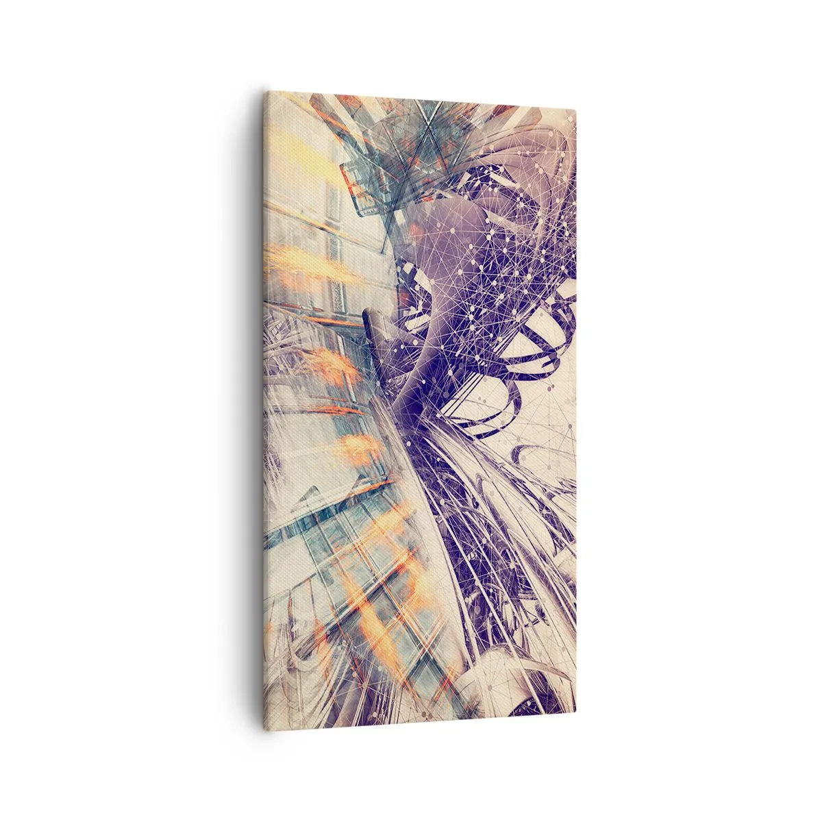 Cuadro sobre lienzo - Impresión de Imagen - Con mucha prisa - 55x100 cm