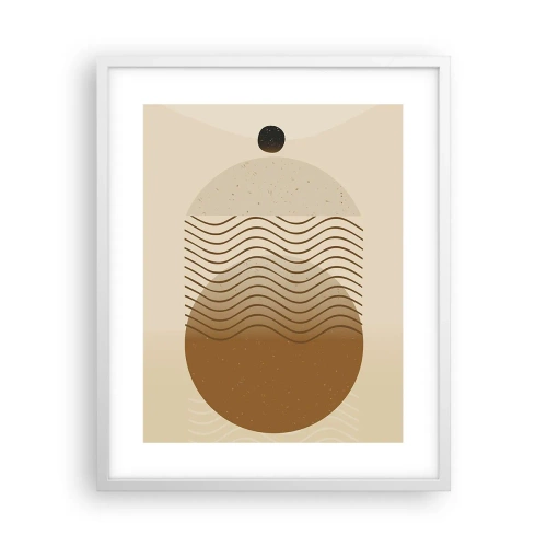 Póster en marco blanco - Sobre el origen de las figuras geométricas - 40x50 cm