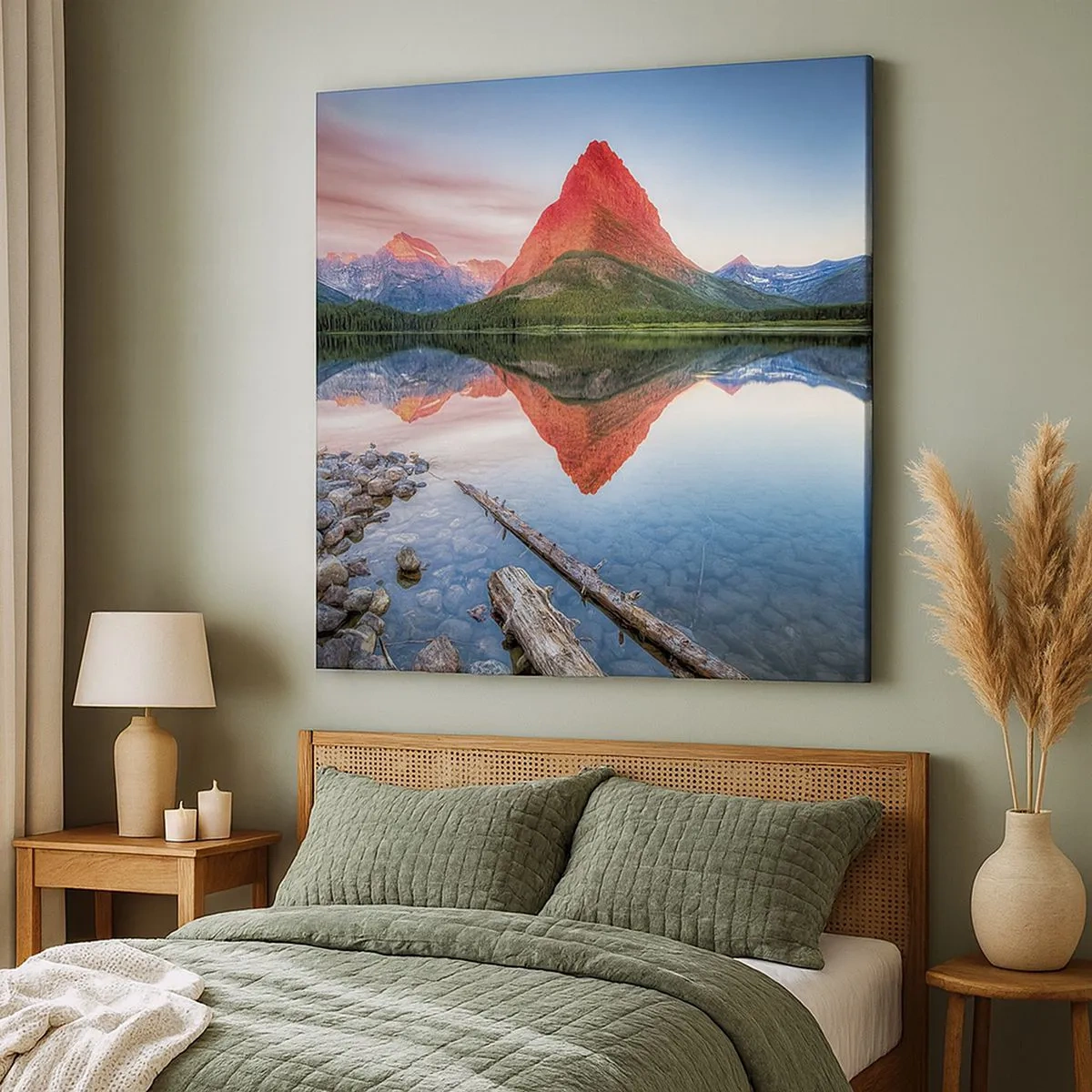 Cuadro sobre lienzo - Impresión de Imagen - Cálido y frío - 30x30 cm