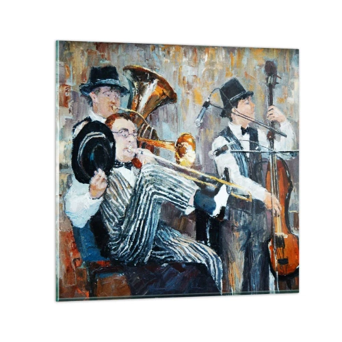 Cuadro sobre vidrio - Impresiones sobre Vidrio - Todo ese jazz - 60x60 cm