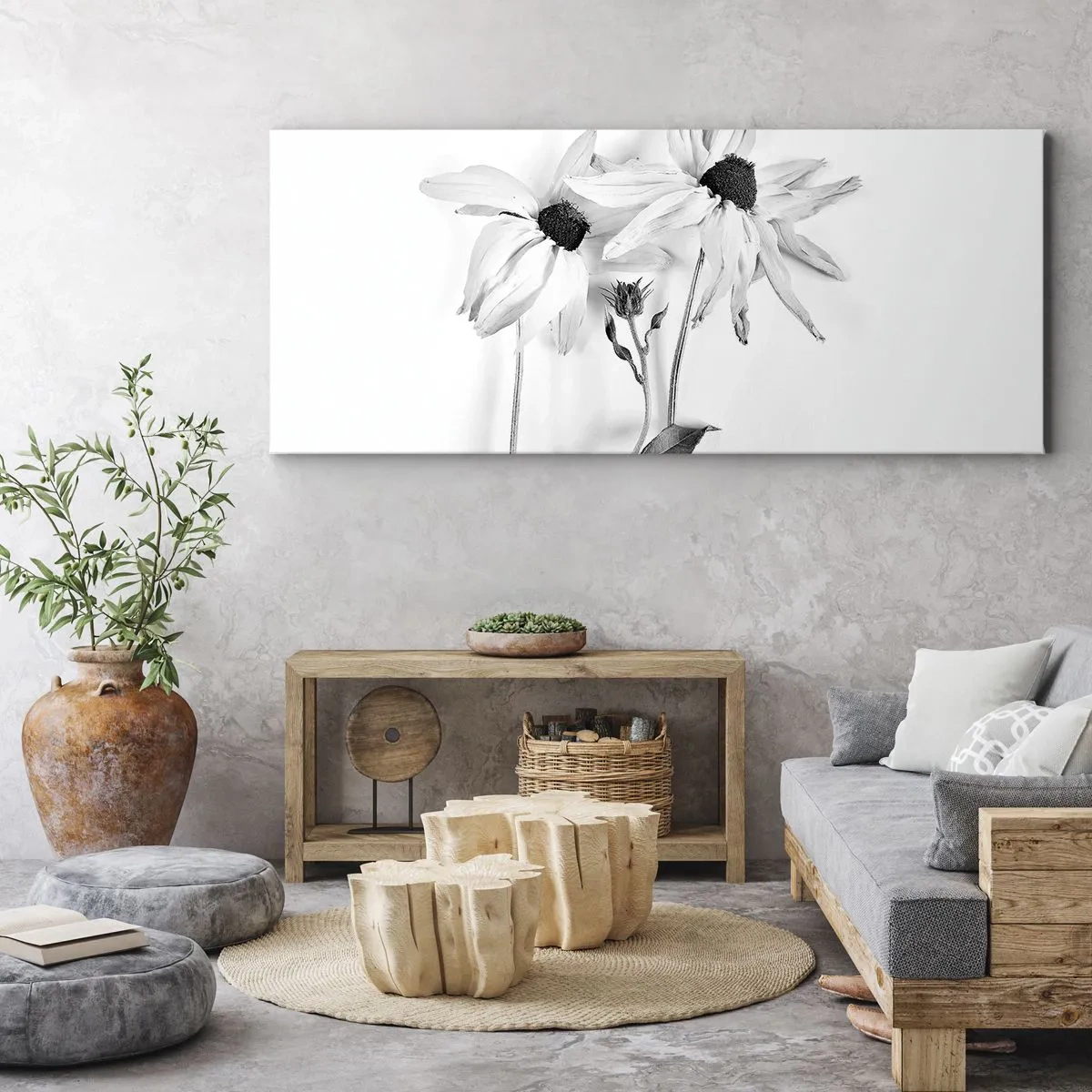 Cuadro sobre lienzo - Impresión de Imagen - Nadie quiere estar solo - 100x40 cm