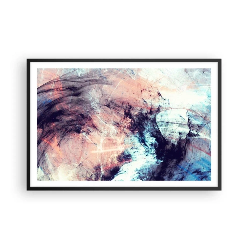 Póster en marco negro - Siente el viento - 91x61 cm