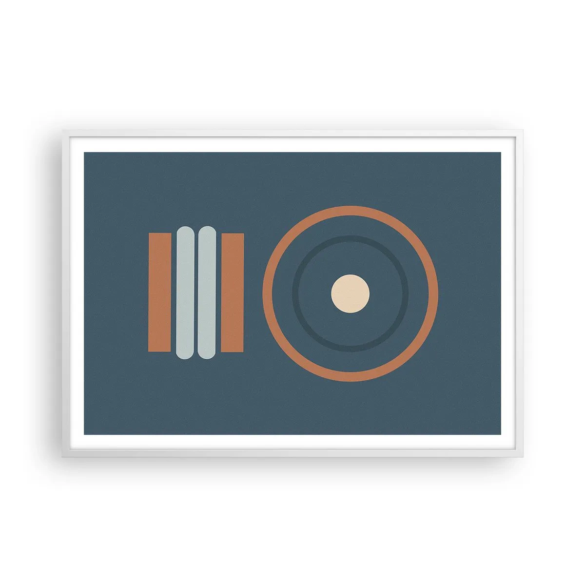 Póster en marco blanco - La esencia de las cosas - 100x70 cm