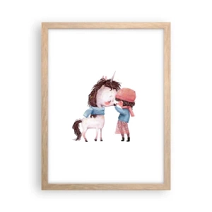 Póster en marco roble claro - Un cuento de invierno - 30x40 cm