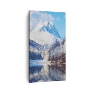 Cuadro sobre lienzo - Impresión de Imagen - Guardia de nieve - 45x80 cm