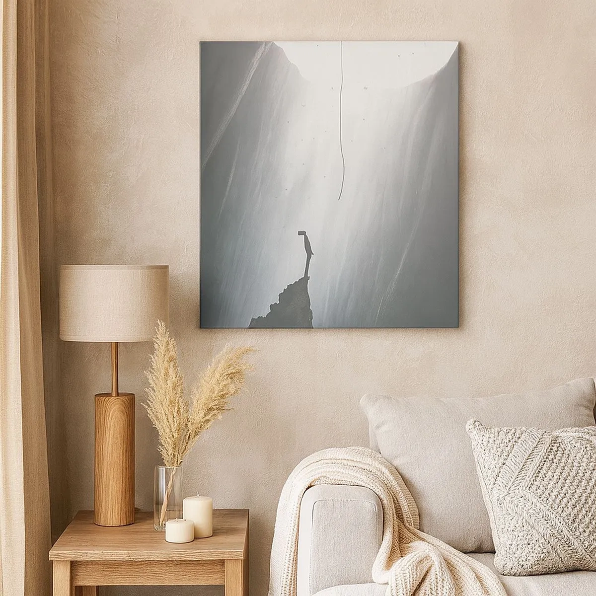 Cuadro sobre lienzo - Impresión de Imagen - Siempre hay una salida - 30x30 cm