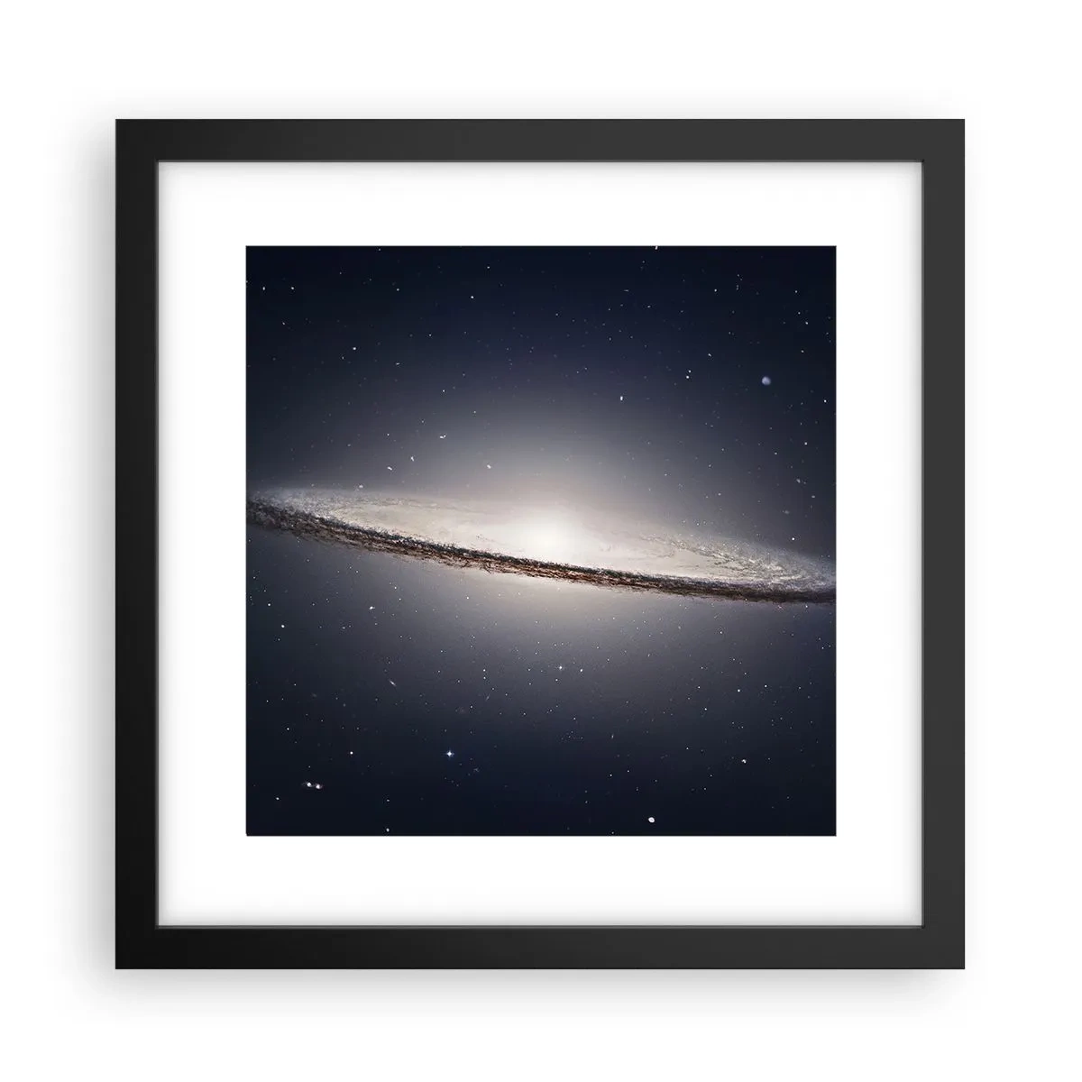 Póster en marco negro - Érase una vez en una galaxia muy, muy lejana.... - 30x30 cm