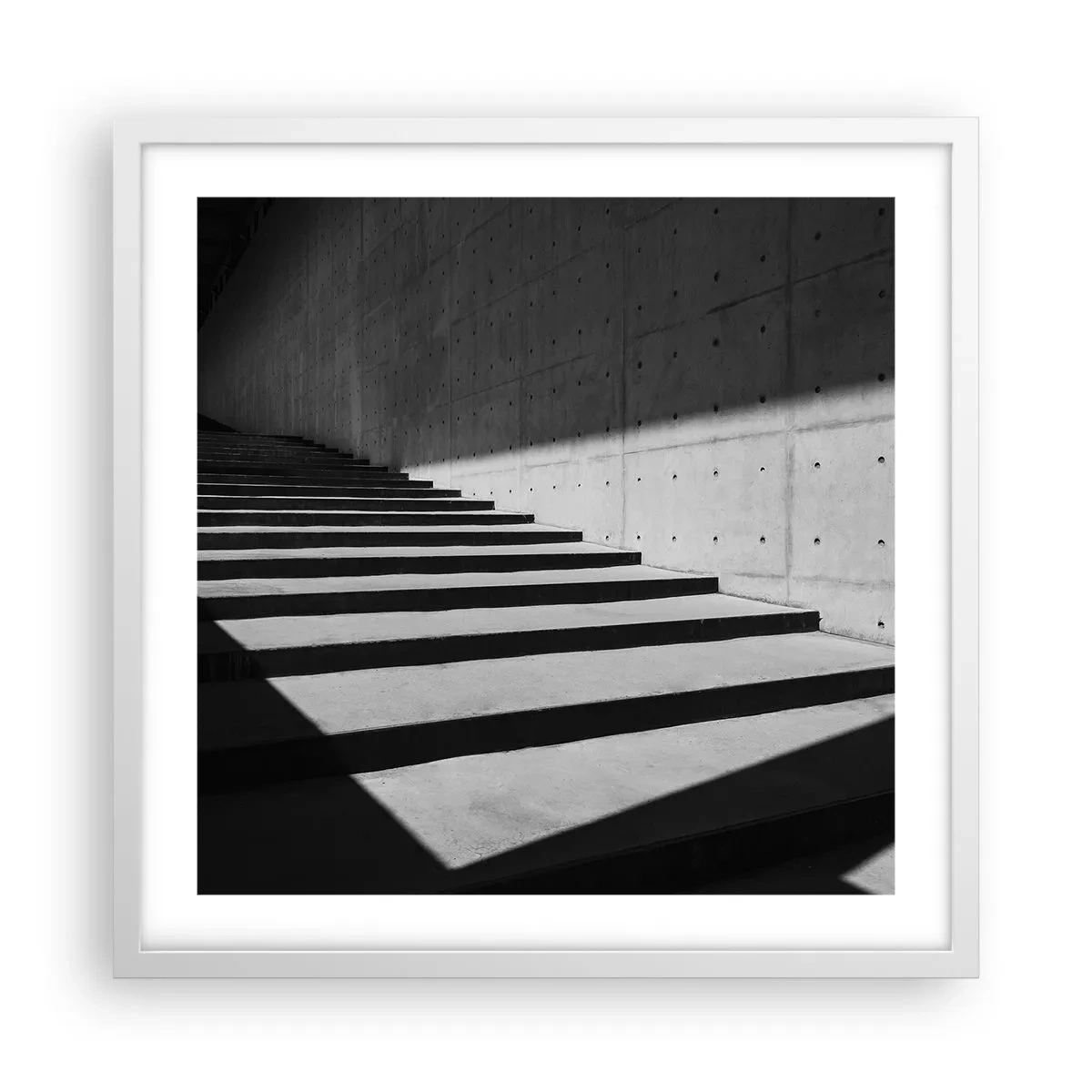 Póster en marco blanco - La cruda belleza del modernismo - 50x50 cm