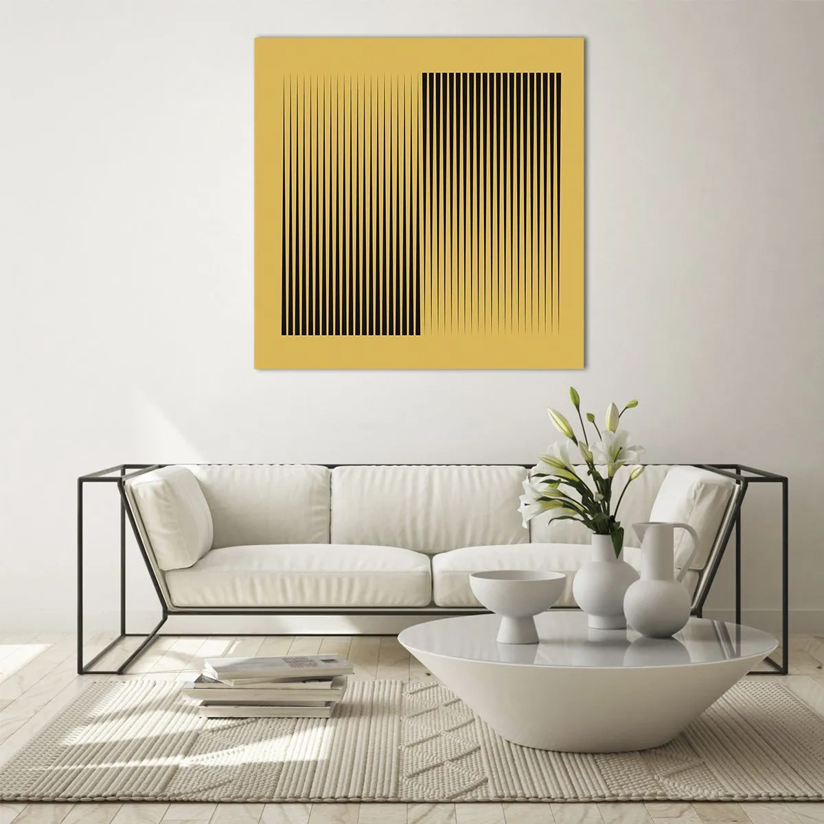 Cuadro sobre vidrio - Impresiones sobre Vidrio - Cuadrado de opuestos - 70x70 cm