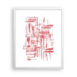 Póster en marco blanco - Ciudad roja - 40x50 cm