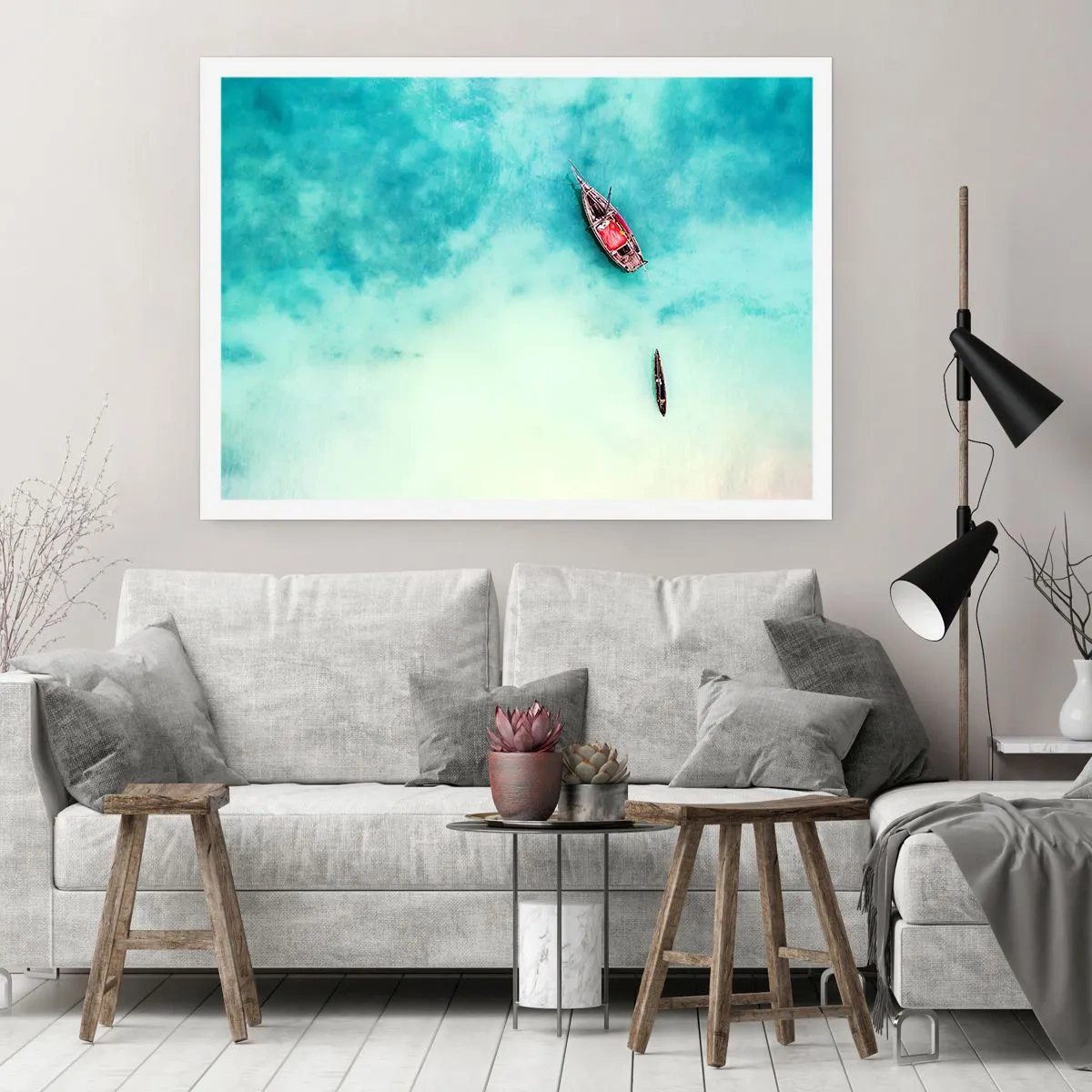 Póster - Porque en las playas de Zanzíbar, cuando las aguas se desbordan... - 40x30 cm