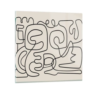 Cuadro sobre vidrio - Impresiones sobre Vidrio - El camino correcto - 70x70 cm