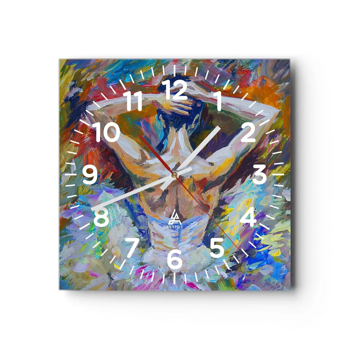 Reloj de pared - Reloj de vidrio - Podría ser cualquier cosa - 30x30 cm