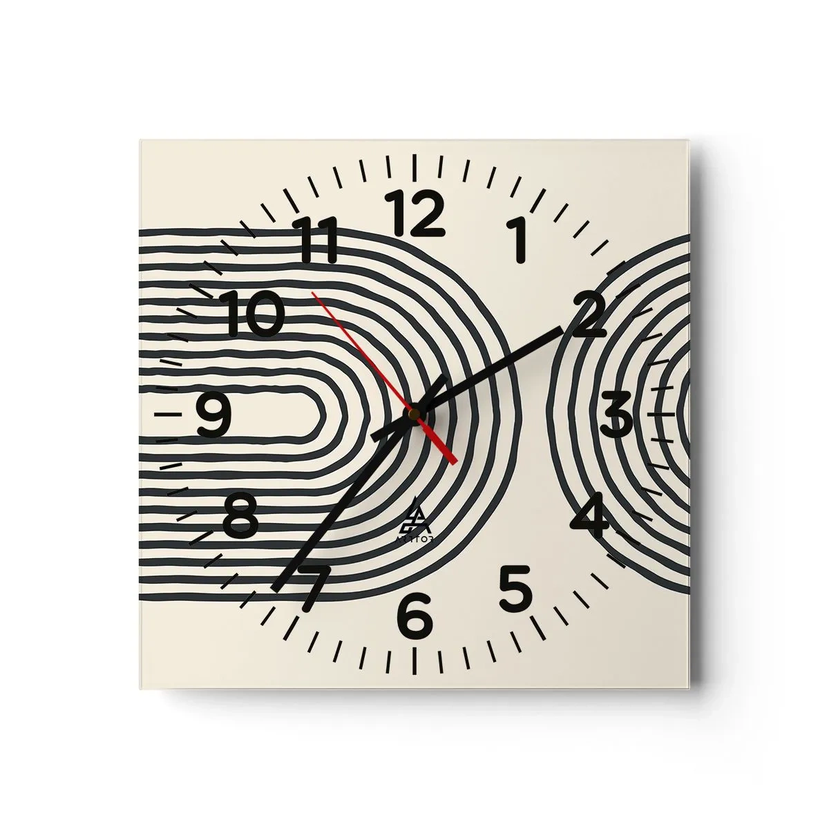 Reloj de pared - Reloj de vidrio - Próximamente... - 30x30 cm
