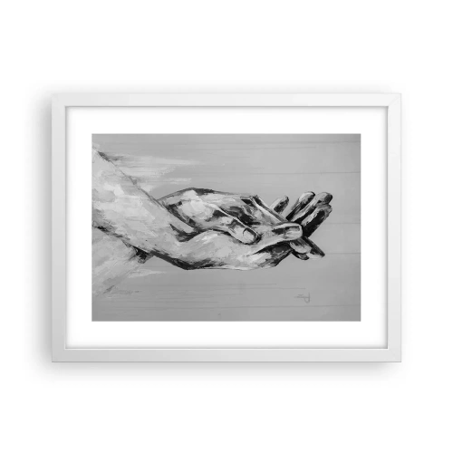 Póster en marco blanco - El comienzo... - 40x30 cm