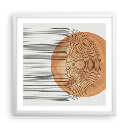 Póster en marco blanco - Una composición soleada - 50x50 cm