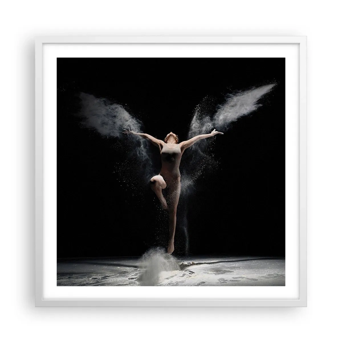 Póster en marco blanco - Los duendes existen - 60x60 cm