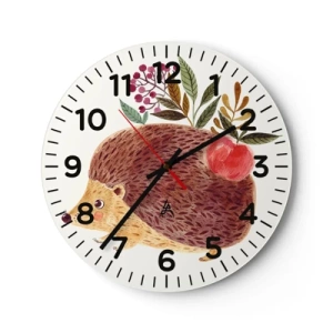 Reloj de pared - Reloj de vidrio - Y ya te gusto - 40x40 cm