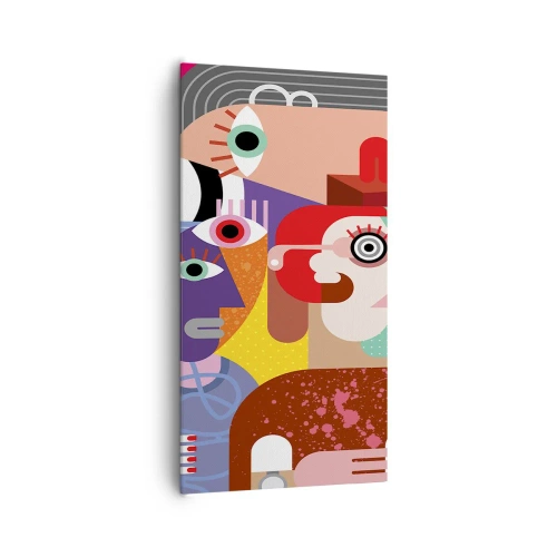 Cuadro sobre lienzo - Impresión de Imagen - Estilo Picasso - 65x120 cm
