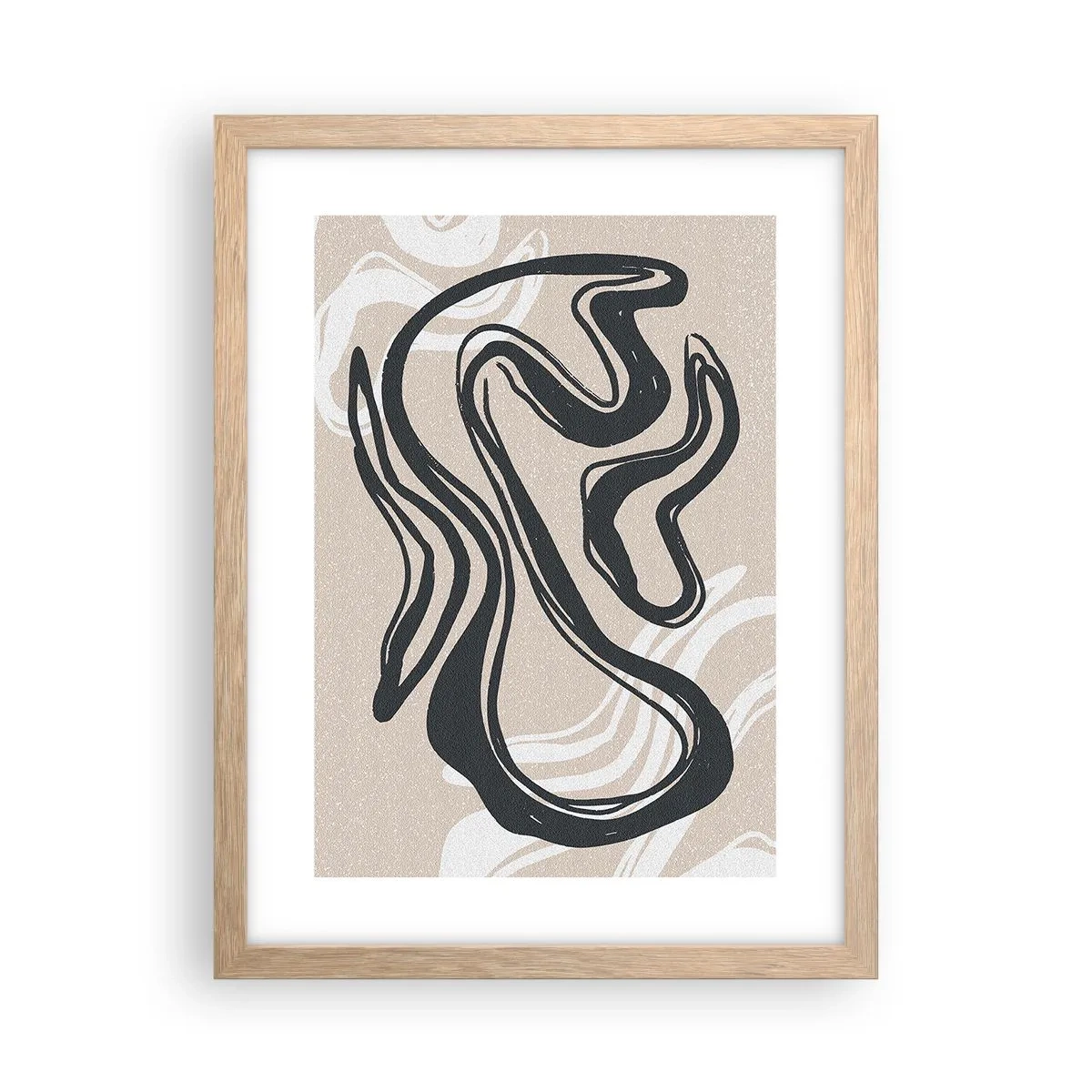 Póster en marco roble claro - Expresión multiplicada - 30x40 cm