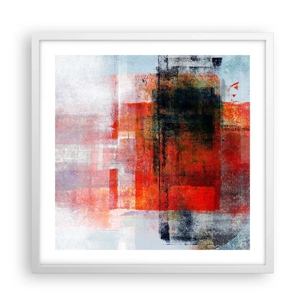 Póster en marco blanco - Composición brillante - 50x50 cm