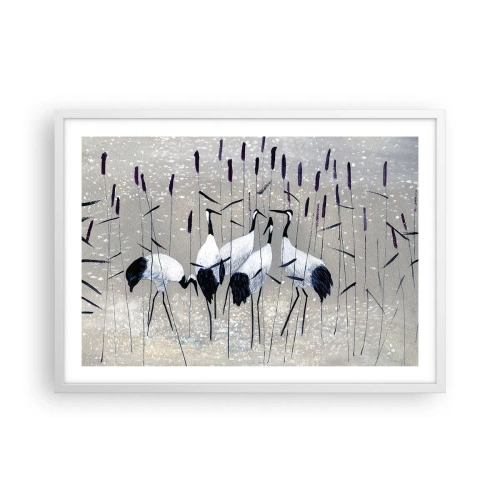 Póster en marco blanco - Entre los suyos - 70x50 cm