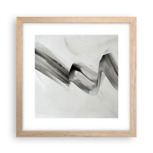 Póster en marco roble claro - Solo por diversión - 30x30 cm