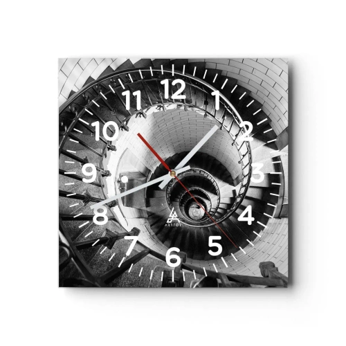 Reloj de pared - Reloj de vidrio - Cada vez más alto - 30x30 cm