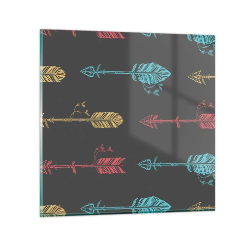 Cuadro sobre vidrio - Impresiones sobre Vidrio - Flechas - 70x70 cm