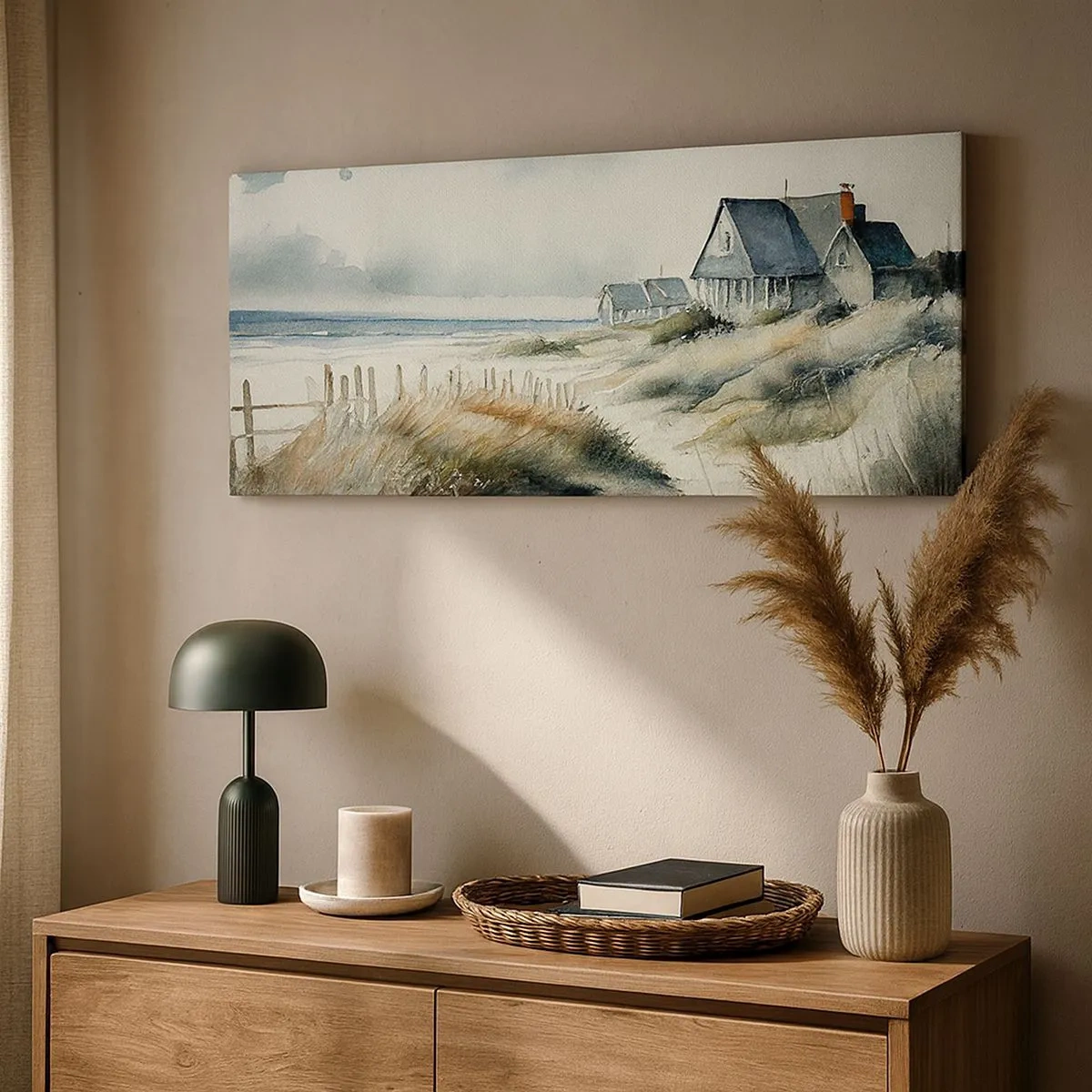 Cuadro sobre lienzo - Impresión de Imagen - Lejos del bullicio - 100x40 cm