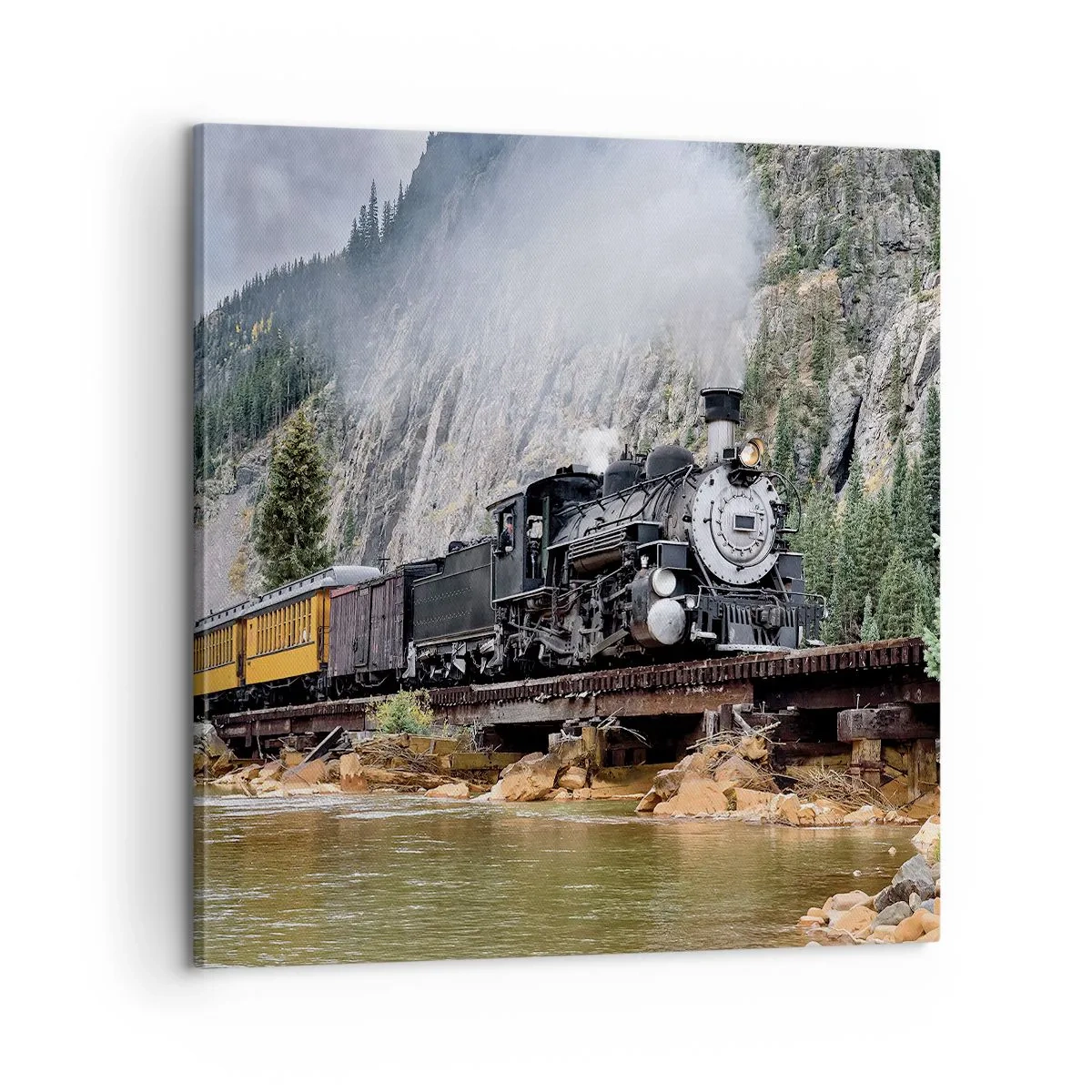 Cuadro sobre lienzo - Impresión de Imagen - ¿Adónde me llevas? - 60x60 cm