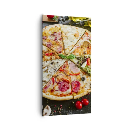 Cuadro sobre lienzo - Impresión de Imagen - Una gama de gustos - 65x120 cm