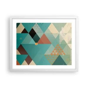 Póster en marco blanco - Uno para todos y todos para uno - 50x40 cm