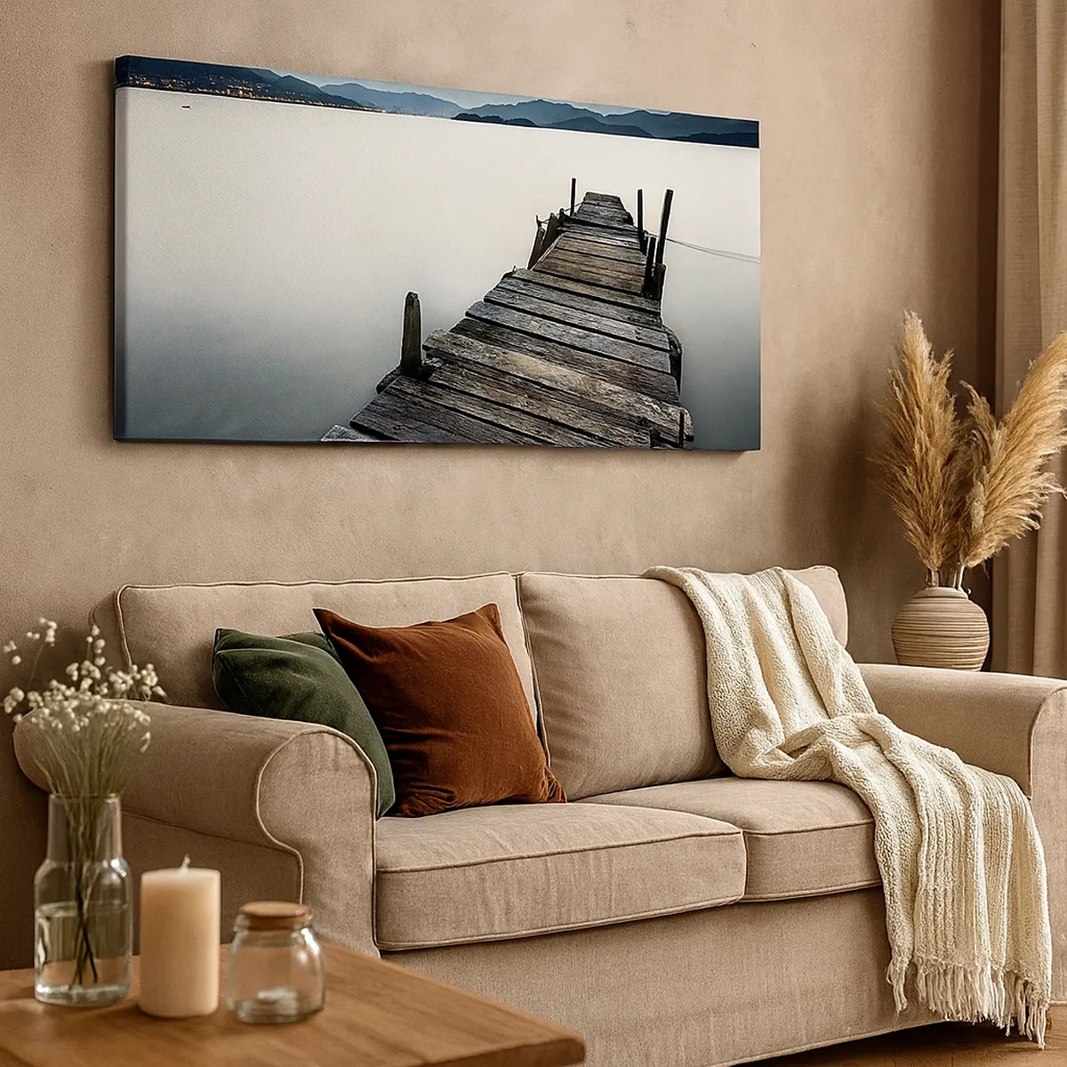 Cuadro sobre lienzo - Impresión de Imagen - Sumérjase en la paz - 30x30 cm