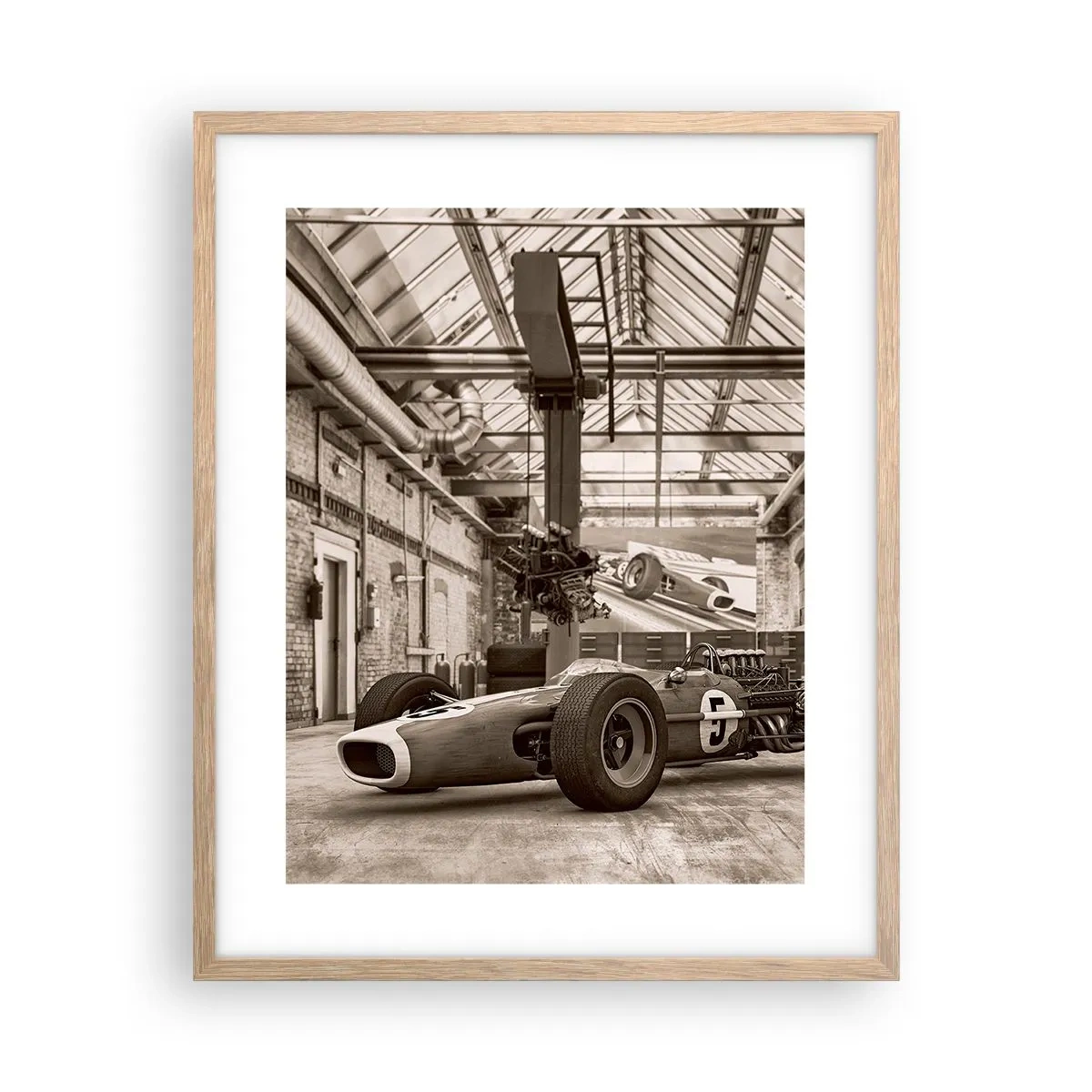 Póster en marco roble claro - El descanso del vencedor - 40x50 cm