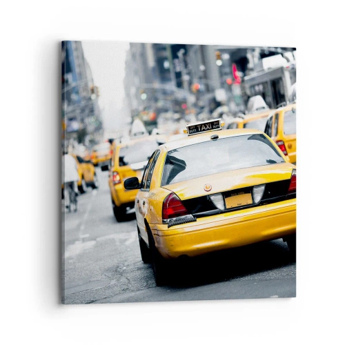 Cuadro sobre lienzo - Impresión de Imagen - Solo en esta ciudad - 70x70 cm