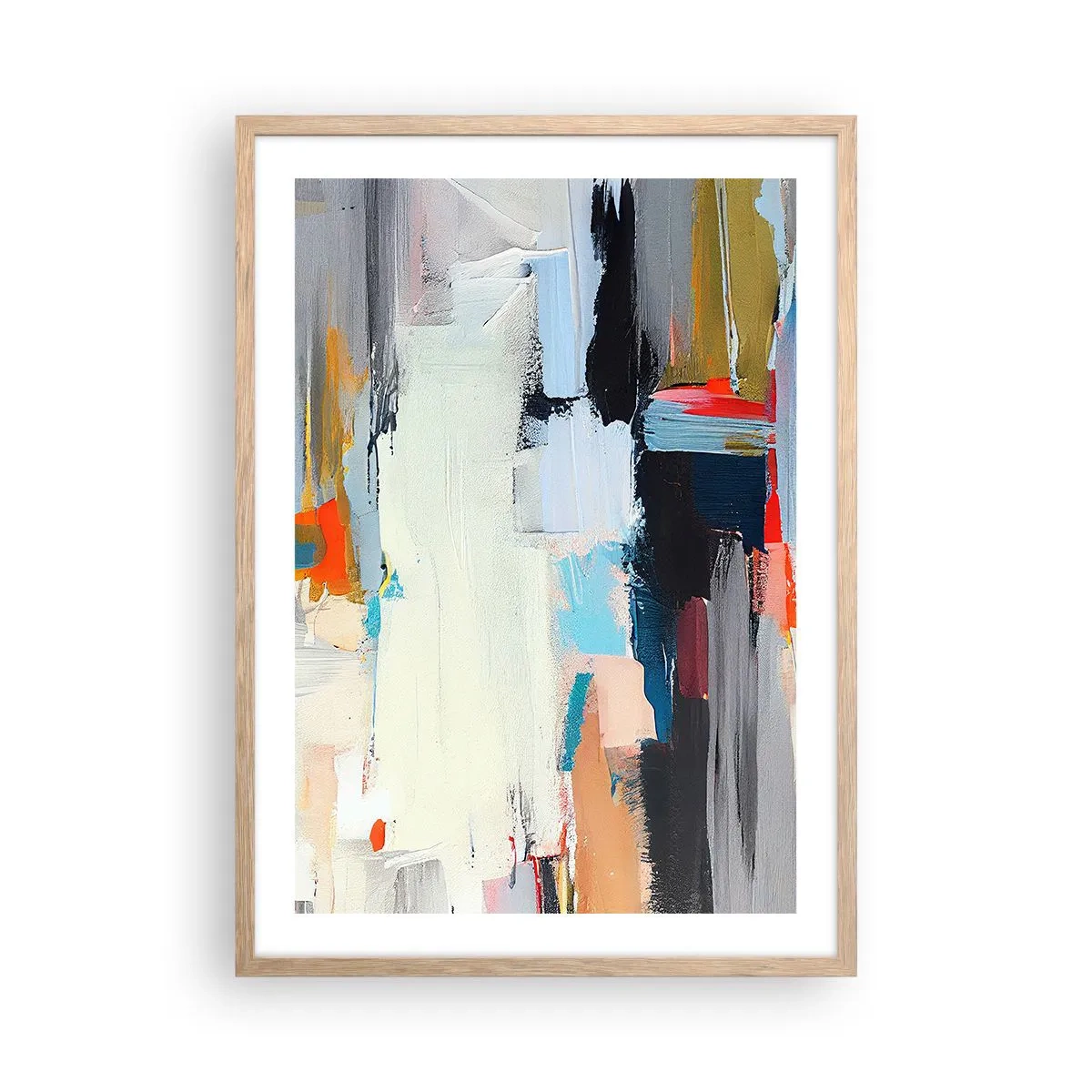 Póster en marco roble claro - ¿Existe un método único? - 50x70 cm