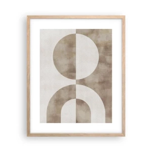 Póster en marco roble claro - Similitudes y diferencias - 40x50 cm