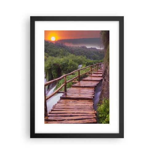 Póster en marco negro - Una belleza inimaginable - 30x40 cm