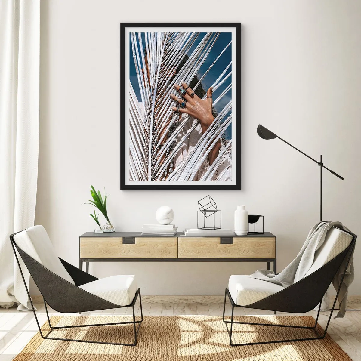 Póster en marco negro - ¿La mujer chamana? - 61x91 cm