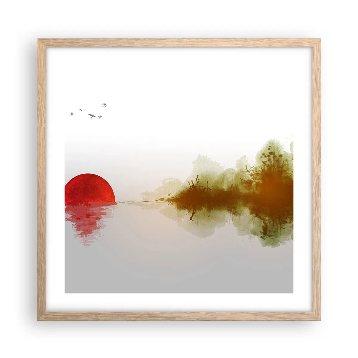 Póster en marco roble claro - Una promesa de paz - 50x50 cm