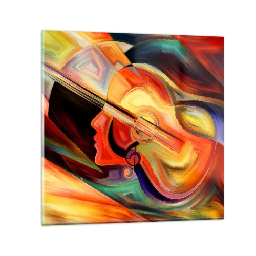 Cuadro sobre vidrio - Impresiones sobre Vidrio - Juego musical - 60x60 cm